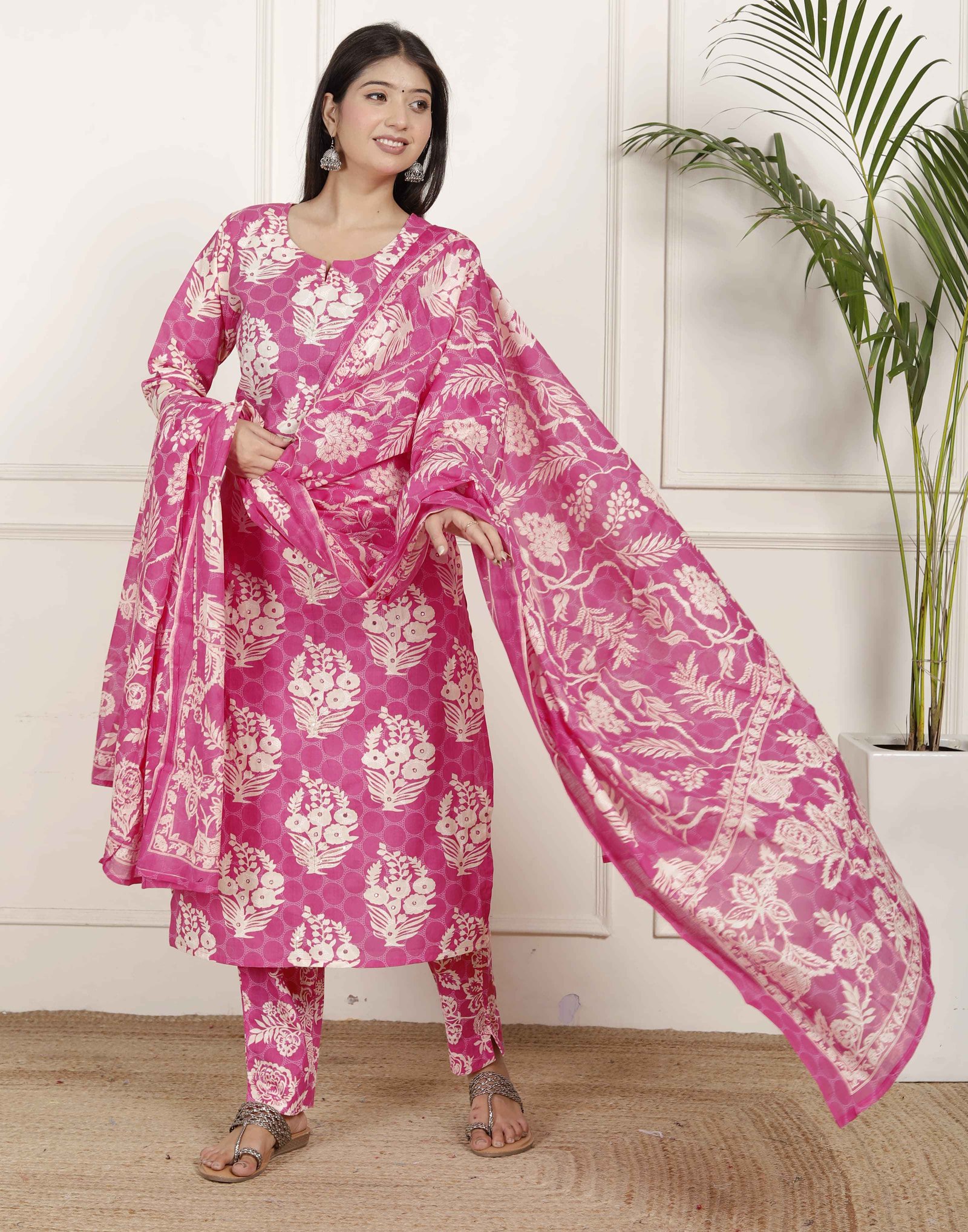 Gulbahar pink  Ethnic Ensemble  Kurta set 
